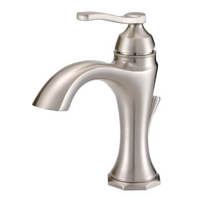 Gerber Plumbing D225028BN - Draper 1H Lavatory Faucet Single Hole Mount W/ Metal Pop-Up Drain 1.2Gpm Brushed Nickel