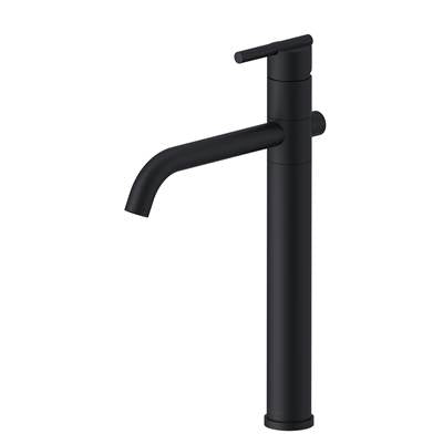 Gerber Plumbing D225158BS - Parma 1H Vessel Filler Single Hole Mount W/ Metal Grid Strainer 1.2Gpm Satin Black