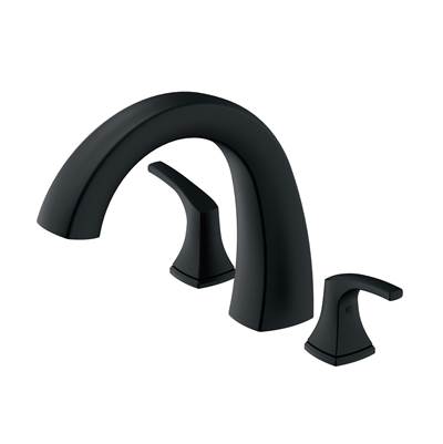 Gerber Plumbing D300918BST - Vaughn 2H Roman Tub Trim Kit W/Out Spray Satin Black
