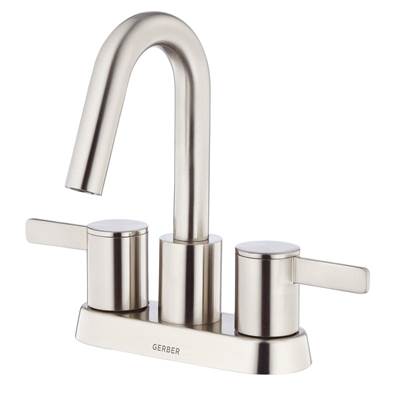 Gerber Plumbing D301130BN - Amalfi 2H Centerset Lavatory Faucet W/ 50/50 Touch Down Drain 1.2Gpm Brushed Nickel