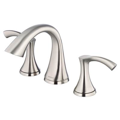 Gerber Plumbing D304222BN - Antioch 2H Widespread Lavatory Faucet W/ Metal Touch Down Drain 1.2Gpm Brushed Nickel
