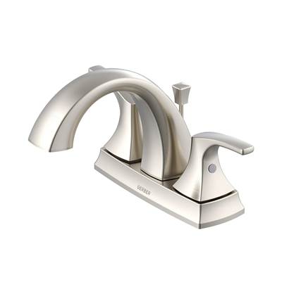 Gerber Plumbing D307018BN - Vaughn 2H Centerset Lavatory Faucet W/ Metal Pop-Up Drain 1.2Gpm Brushed Nickel