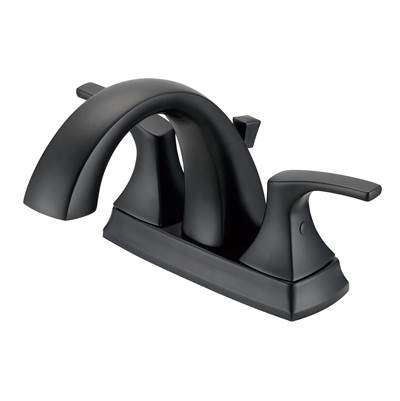 Gerber Plumbing D307018BS - Vaughn 2H Centerset Lavatory Faucet W/ Metal Pop-Up Drain 1.2Gpm Satin Black