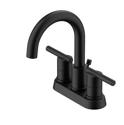 Gerber Plumbing D307158BS - Parma 2H Centerset Lavatory Faucet W/ Metal Pop-Up Drain 1.2Gpm Satin Black