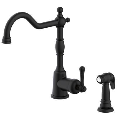 Gerber Plumbing D401157BS - Opulence 1H Kitchen Faucet W/ Spray 1.75Gpm Satin Black