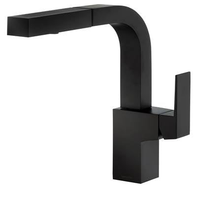 Gerber Plumbing D404562BS - Mid-Town Trim Line 1H Pull-Out Kitchen Faucet W/ Snapback Retraction 1.75Gpm Satin Black