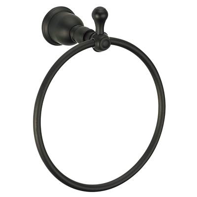 Gerber Plumbing D442111BS - Opulence Towel Ring Satin Black