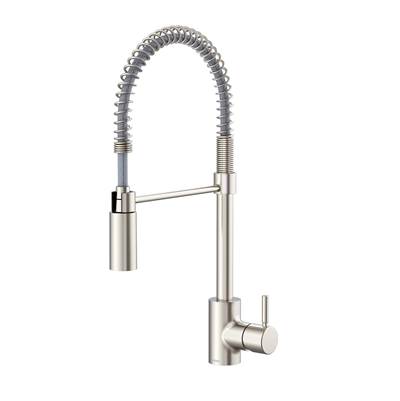Gerber Plumbing D451288SS - The Foodie 1H Pre-Rinse Kitchen Faucet 1.75Gpm Stainless Steel