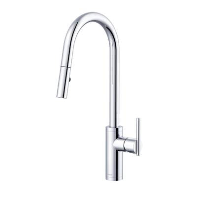 Gerber Plumbing D454058 - Parma Cafe Pull-Down Kitchen Faucet W/ Snapback Retraction 1.75Gpm Chrome