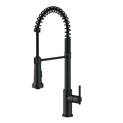 Gerber Plumbing D454258BS - Parma 1H Pre-Rinse Pull-Down Kitchen Faucet 1.75Gpm Satin Black