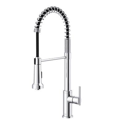 Gerber Plumbing D454258 - Parma 1H Pre-Rinse Pull-Down Kitchen Faucet 1.75Gpm Chrome