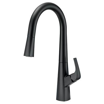 Gerber Plumbing D454419BS - Vaughn 1H Pull-Down Kitchen Faucet W/ Snapback 1.75Gpm Satin Black