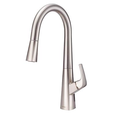 Gerber Plumbing D454419SS - Vaughn 1H Pull-Down Kitchen Faucet W/ Snapback 1.75Gpm Stainless Steel