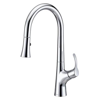 Gerber Plumbing D454422 - Antioch 1H Pull-Down Kitchen Faucet W/ Snapback 1.75Gpm Chrome