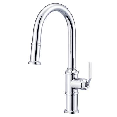Gerber Plumbing D454437 - Kinzie 1H Pull-Down Kitchen Faucet W/ Snapback Retraction 1.75Gpm Chrome