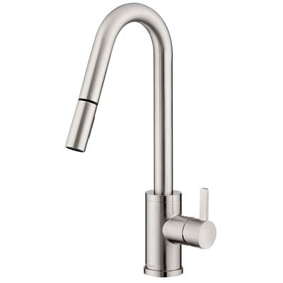 Gerber Plumbing D457230SS - Amalfi 1H Pull-Down Kitchen Faucet W/Snapback Retraction 1.75Gpm Stainless Steel