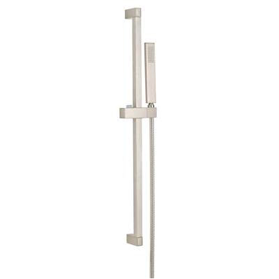 Gerber Plumbing D462726BN - Versa Square 30'' Slide Bar Assembly W/ Single Function Rectangular Handshower 1.75Gpm Brushed Nickel