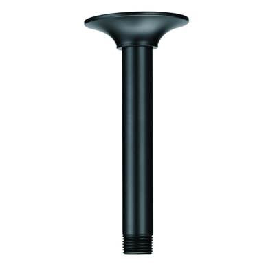 Gerber Plumbing D481316BS - 6'' Ceiling Mount Showerarm W/ Escutcheon Satin Black