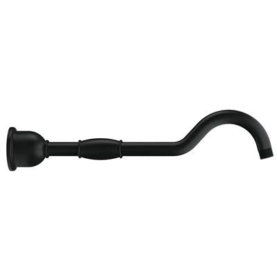 Gerber Plumbing D481376BS - 12'' Showerarm W/ Escutcheon Satin Black