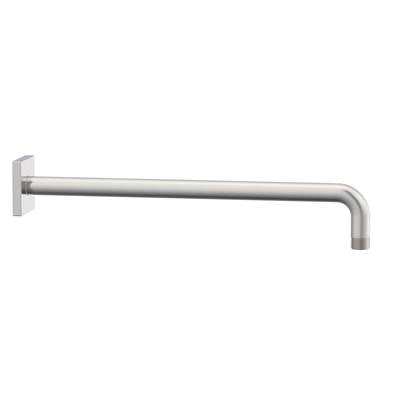 Gerber Plumbing D481427BN - 15'' Showerarm W/ Square Escutcheon Brushed Nickel