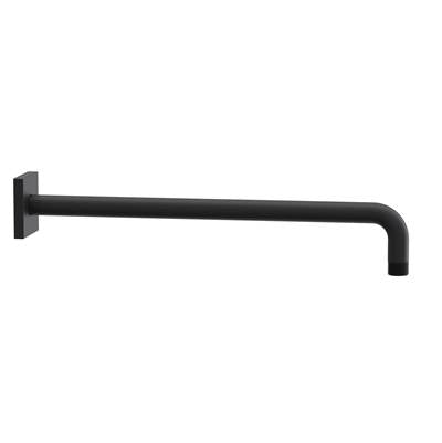 Gerber Plumbing D481427BS - 15'' Showerarm W/ Square Escutcheon Satin Black