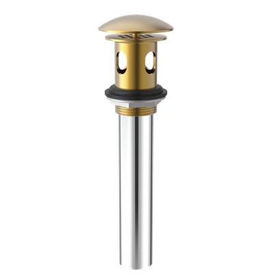 Gerber Plumbing D495008BB - 1 1/4'' Drain With Overflow With Cover & Grid Strainer Brushed Bronze