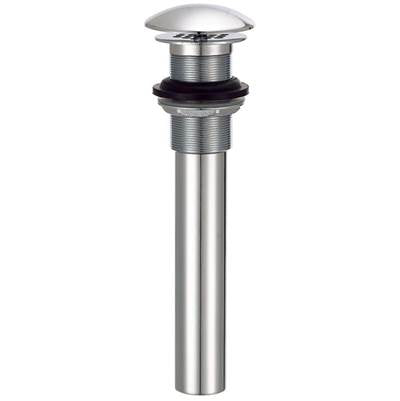 Gerber Plumbing D495082 - 1 1/4'' Drain Without Overflow With Cover & Grid Strainer Chrome