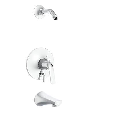 Gerber Plumbing D500034LSTC - Lemora 1H Tub & Shower Trim Kit & Treysta Cartridge With Diverter On Valve Less Showerhead Chrome