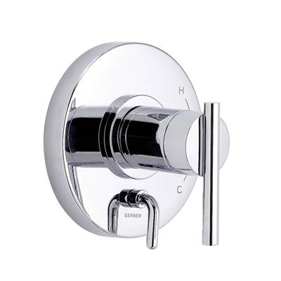 Gerber Plumbing D500458TC - Parma 1H Pressure Balance Trim Kit & Treysta Cartridge For Valve Only W/ Diverter On Valve Chrome