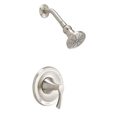 Gerber Plumbing D501522BNTC - Antioch 1H Shower Only Trim Kit & Treysta Cartridge 1.75Gpm Brushed Nickel