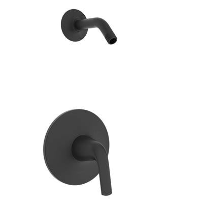 Gerber Plumbing D500534LSBSTC - Lemora 1H Shower Only Trim Kit & Treysta Cartridge Less Showerhead Satin Black
