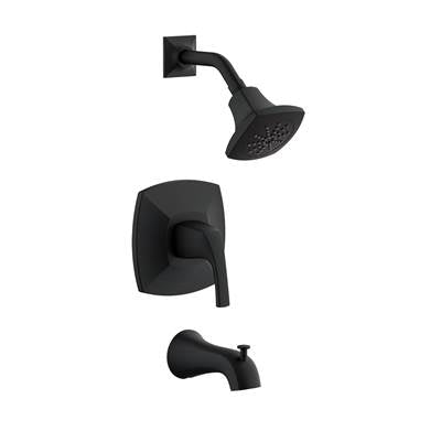 Gerber Plumbing D501018BSTC - Vaughn 1H Tub & Shower Trim Kit & Treysta Cartridge 1.75Gpm Satin Black