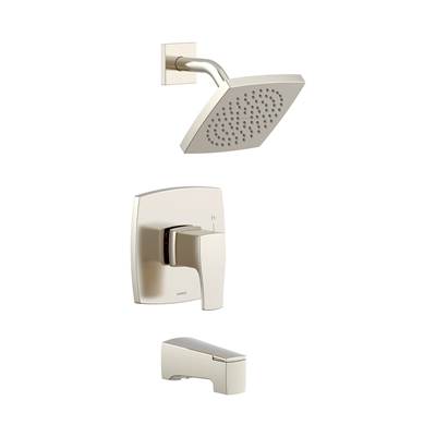 Gerber Plumbing D501070BNTC - Tribune 1H Tub & Shower Trim Kit & Treysta Cartridge 1.75Gpm Brushed Nickel