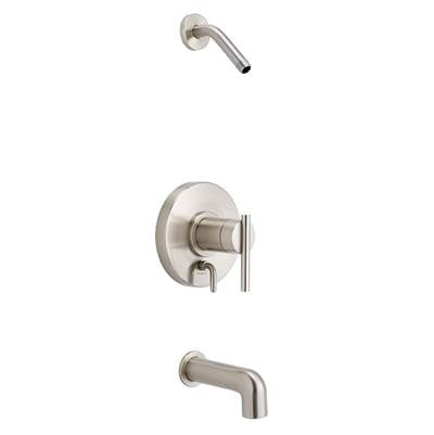 Gerber Plumbing D510058LSBNTC - Parma 1H Tub & Shower Trim Kit & Treysta Cartridge W/ Diverter On Valve Less Showerhead Brushed Nickel