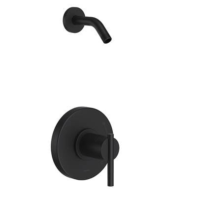 Gerber Plumbing D510558LSBSTC - Parma 1H Shower Only Trim Kit & Treysta Cartridge Less Showerhead Satin Black