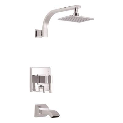 Gerber Plumbing D511044TC - Sirius 1H Tub & Shower Trim Kit W/ Diverter On Valve & Treysta Cartridge 1.75Gpm Chrome