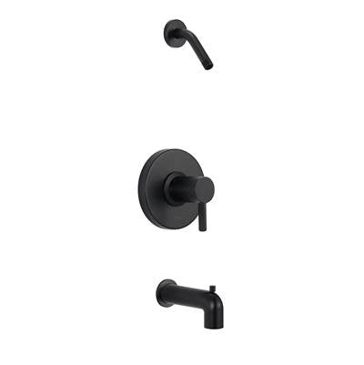 Gerber Plumbing D520030LSBSTC - Amalfi 1H Tub & Shower Trim Kit & Treysta Cartridge W/ Diverter On Spout Less Showerhead Satin Black