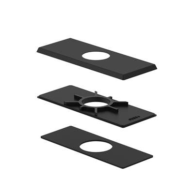 Gerber Plumbing DA607568BS - Cover Plate Assembly (Square) For 4'' Centerset Lavatory Faucet Satin Black