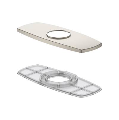 Gerber Plumbing DA667B57BN - Soft Square Cover Plate Assembly For 4'' Centerset Lavatory Faucet Brushed Nickel
