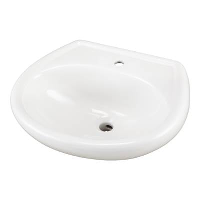 Gerber Plumbing G0012501 - Maxwell Petite Ped Top 20.5''X17.75'' Single Hole White