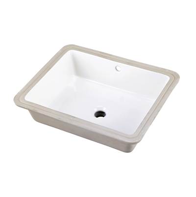 Gerber Plumbing G0012791 - Wicker Park Square Petite Undercounter Lav 19.63''X15.5'' White