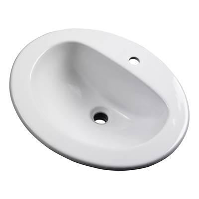 Gerber Plumbing G0012831CH - Maxwell S-Rim Lav 20''X17''Oval 1-Hole In Trapezoid Carton White