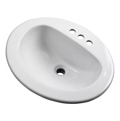 Gerber Plumbing G0012834CH - Maxwell S-Rim Lav 20''X17''Oval 4''Cc In Trapezoid Carton White