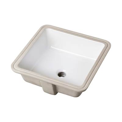 Gerber Plumbing G0013710 - Wicker Park Undercounter Lavatory 16'' X 16'' Square White
