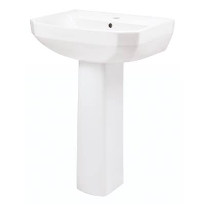 Gerber Plumbing G0023561 - Viper Petite Single Hole Ped Lav Combo: G0013561 Lav W/ G0029834 Ped White