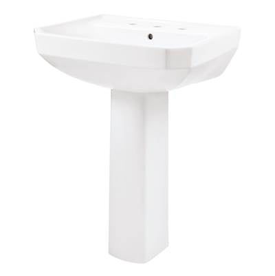 Gerber Plumbing G0023569 - Viper Standard 8''Cc Ped Lav Combo: G0013569 Lav W/ G0029834 Ped White