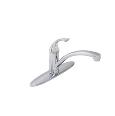Gerber Plumbing G0040010 - Viper 1H Kitchen Faucet W/Out Spray & W/ Deck Plate 1.75Gpm Chrome