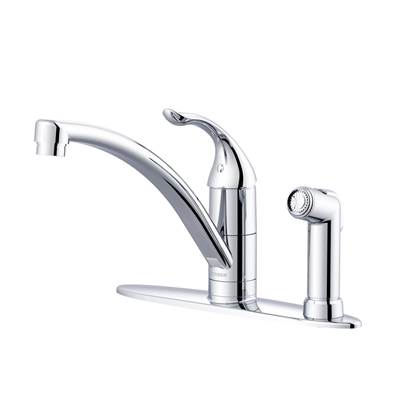 Gerber Plumbing G0040015 - Viper 1H Kitchen Faucet W/ Spray On Deck 1.75Gpm Aeration/2.2Gpm Spray Chrome