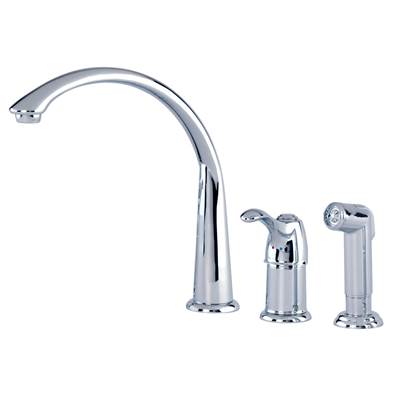 Gerber Plumbing G0040103 - Allerton 1H Hi-Arc Kitchen Faucet W/ Spray 1.75Gpm Aeration/2.2Gpm Spray Chrome