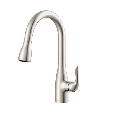 Gerber Plumbing G0040164SS - Viper 1H Pull-Down Kitchen Faucet W/ Deck Plate 1.75Gpm Stainless Steel